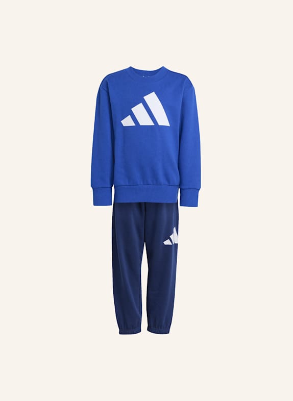 adidas ESSENTIALS KIDS JOGGINGANZUG BLAU/ WEISS