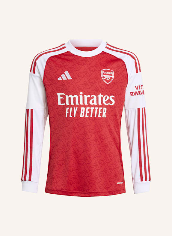 adidas FC ARSENAL 25/26 LONG SLEEVE HEIMTRIKOT ROT/ WEISS