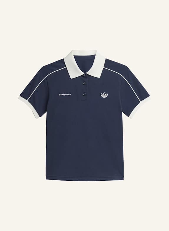 adidas Originals SPORTY & RICH POLOSHIRT BLAU