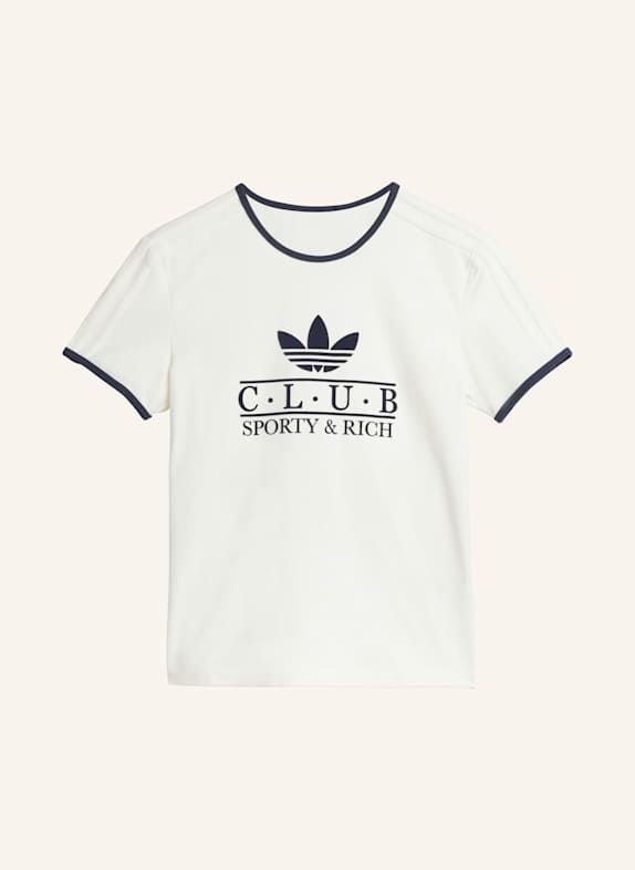 adidas Originals SPORTY & RICH T-SHIRT WEISS/ BLAU