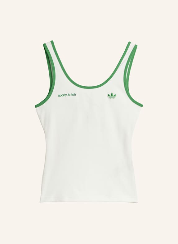 adidas Originals SPORTY & RICH TANKTOP WEISS/ GRÜN