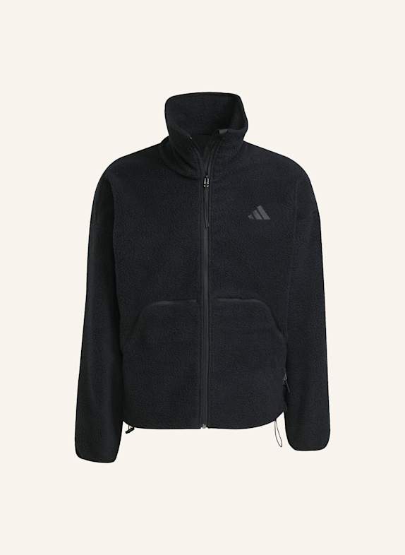 adidas CITY TECH HIGH PILE FLEECEJACKE MIT DURCHGEHENDEM REISSVERSCHLUSS SCHWARZ