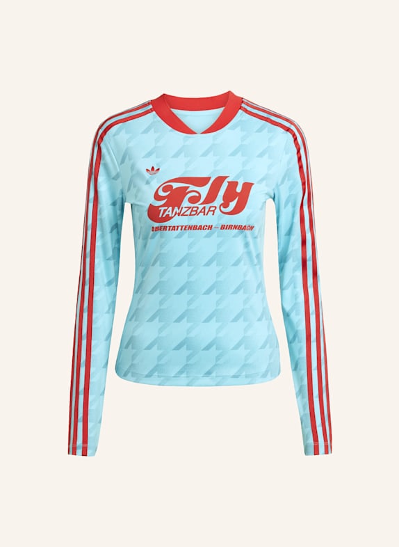 adidas Originals LANGÄRMELIGES FUSSBALLTRIKOT MIT SCHMALER PASSFORM UND ALLOVER-GRAFIKPRINT BLAU