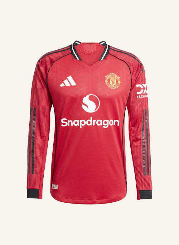 adidas MANCHESTER UNITED 25/26 LANGÄRMELIGES AUTHENTIC HEIMTRIKOT ROT