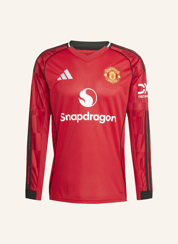 adidas MANCHESTER UNITED 25/26 LONG SLEEVE HEIMTRIKOT ROT