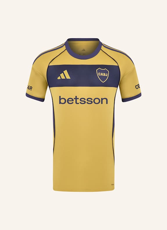 adidas BOCA JUNIORS 25/26 AUSWÄRTSTRIKOT BEIGE/ BLAU