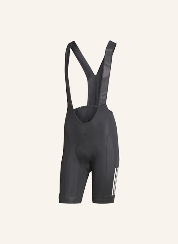 adidas ESSENTIALS 3-STREIFEN PADDED CYCLING TRÄGERSHORTS SCHWARZ