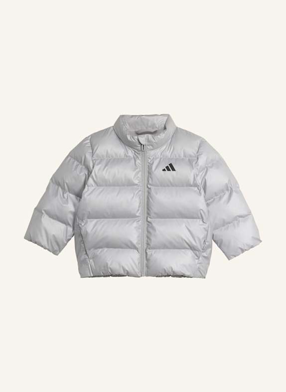 adidas KUNSTDAUNEN GLAM JACKE KINDER SILBER/ SCHWARZ