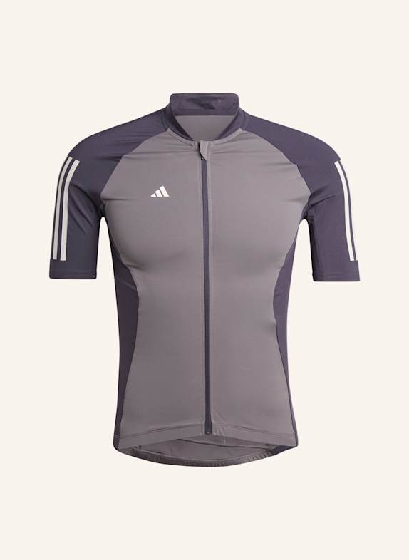 adidas ESSENTIALS 3-STREIFEN RADTRIKOT GRAU