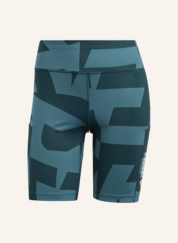 adidas TERREX Tights TERREX MULTI 8INCH PRINTED GRÜN