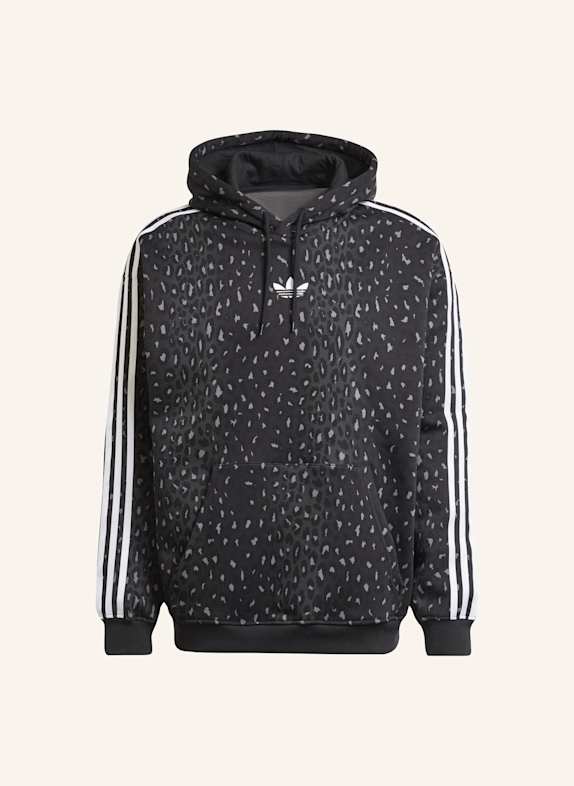 adidas Originals LEO ALL OVER PRINT LOOSE HOODIE SCHWARZ