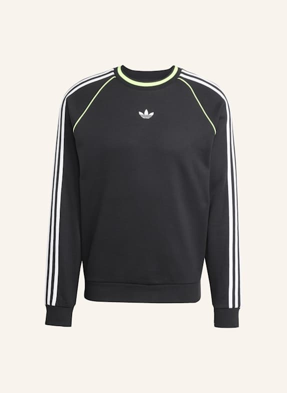 adidas Originals ADIDAS ADICOLOR PIPING CREWNECK SWEATSHIRT SCHWARZ/ WEISS