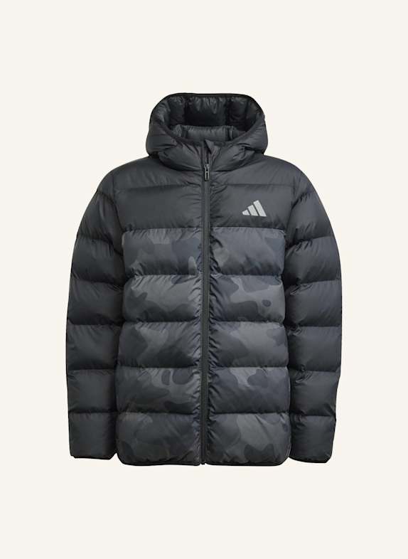 adidas SYNTHETIC DOWN ALLOVER PRINT JACKE KINDER SCHWARZ