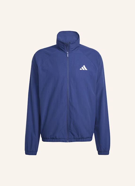 adidas ESSENTIAL WINDBREAKER MIT KLEINEM LOGO BLAU/ WEISS