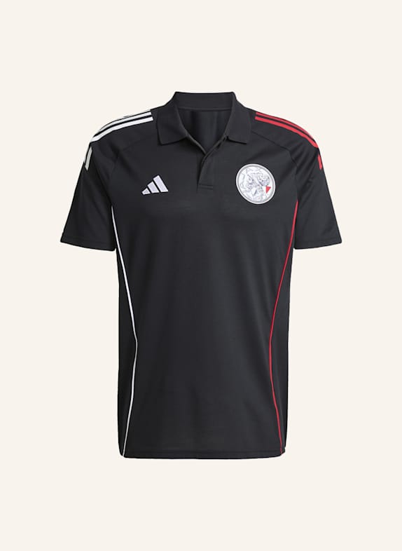 adidas AJAX TIRO 25 COMPETITION POLOSHIRT SCHWARZ/ WEISS/ ROT