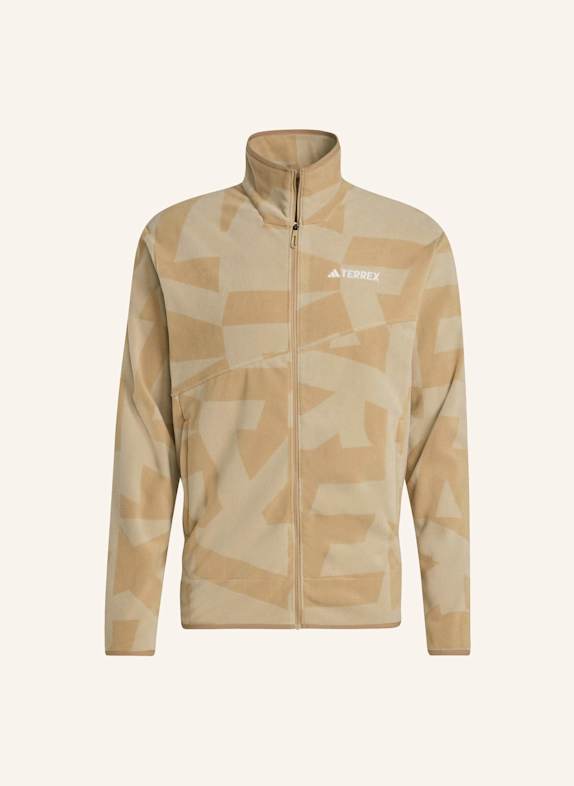 adidas TERREX Fleecejacke TERREX MULTI PRINTED FULL ZIP BRAUN/ BEIGE