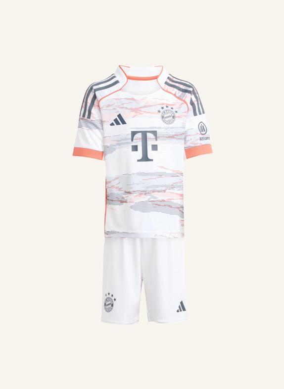 adidas FC BAYERN MÜNCHEN 25/26 KIDS MINI-AUSWÄRTSAUSRÜSTUNG WEISS