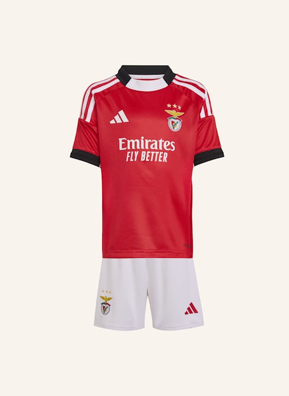 adidas BENFICA LISSABON 25/26 KIDS MINI-HEIMAUSRÜSTUNG ROT/ WEISS