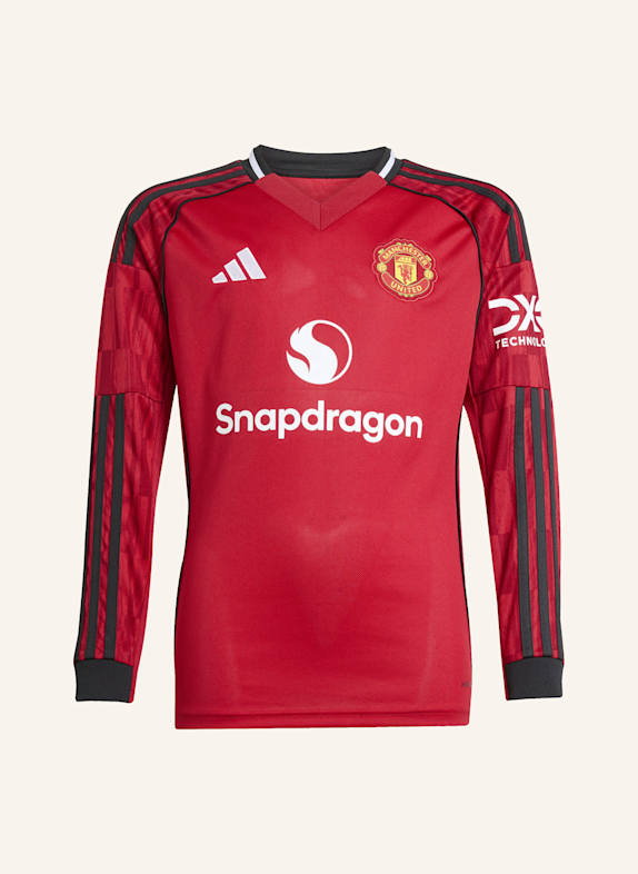 adidas MANCHESTER UNITED 25/26 LANGÄRMELIGES HEIMTRIKOT KIDS ROT
