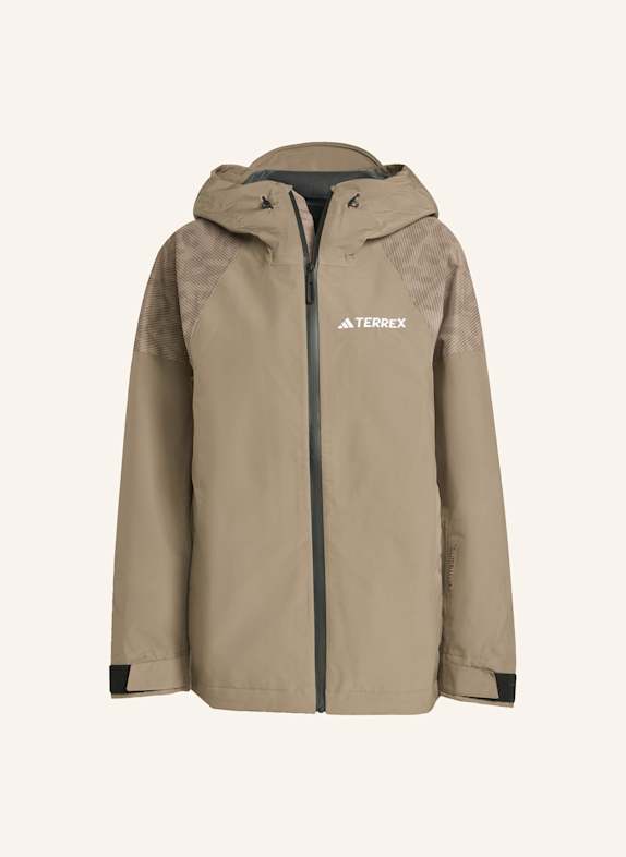 adidas TERREX TERREX XPERIOR HYBRID PRIMEKNIT CLIMAPROOF+ JACKE BRAUN