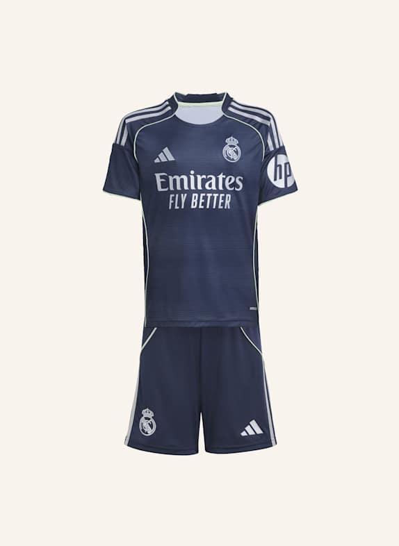 adidas REAL MADRID 25/26 AWAY JUNIOR-AUSRÜSTUNG BLAU