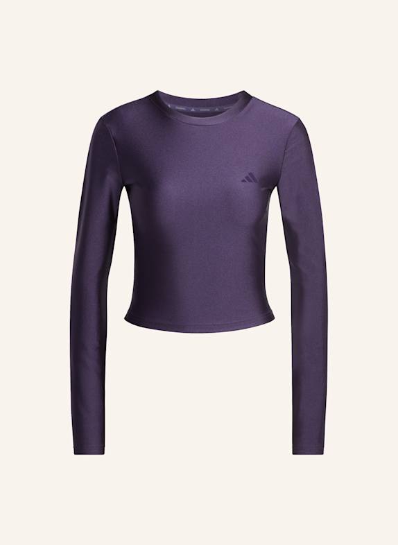 adidas WORKOUT ESSENTIALS LONGSLEEVE HEMD GLANZ LILA