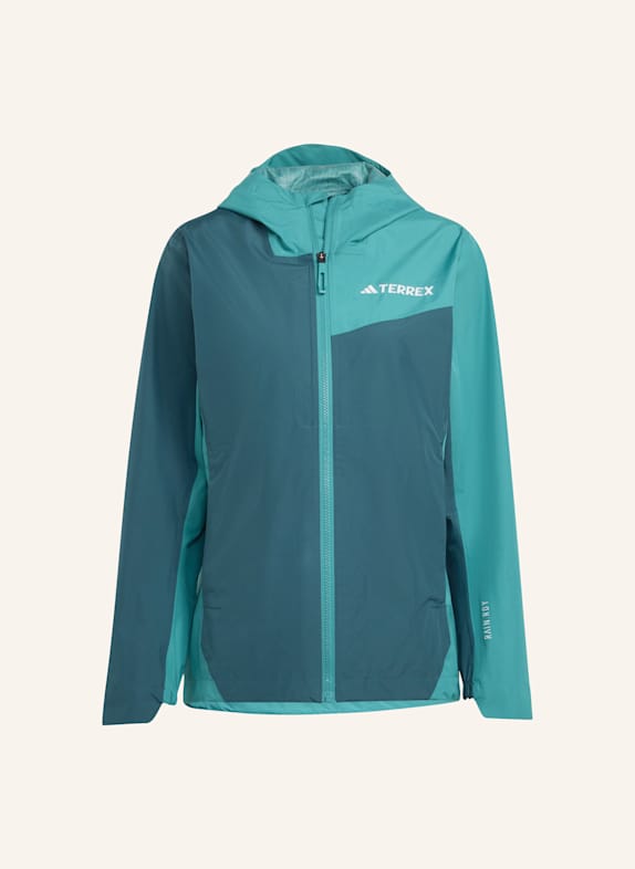 adidas TERREX TERREX MULTI 2.5L RAIN.RDY REGENJACKE GRÜN/ TÜRKIS