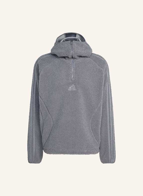adidas Originals BORG FLEECE TEAMGEIST 1/4 ZIP HOODIE GRAU