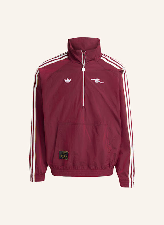 adidas Originals ARSENAL TERRACE ICONS JACKE MIT REISSVERSCHLUSS BIS ZUR BRUST ROT