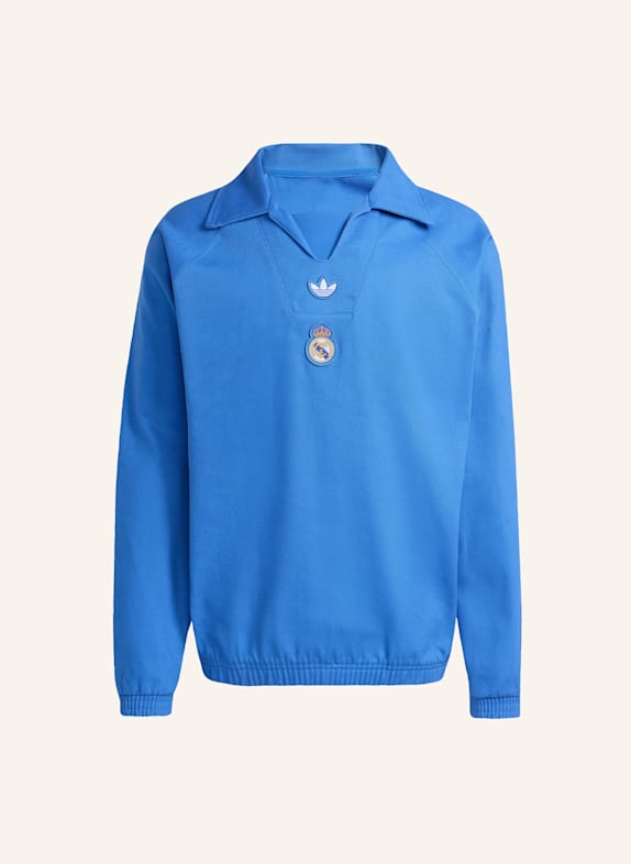 adidas Originals REAL MADRID TERRACE ICONS DRILL TOP BLAU