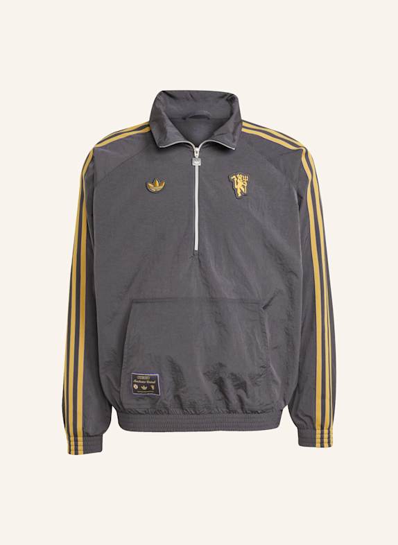 adidas Originals MANCHESTER UNITED TERRACE ICONS HALF-ZIP JACKE SCHWARZ