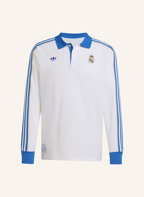 adidas Originals REAL MADRID TERRACE ICONS LANGÄRMELIGES POLOSHIRT WEISS