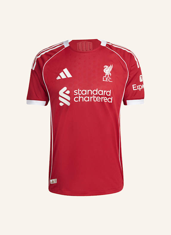 adidas LIVERPOOL FC 25/26 HEIM AUTHENTIC TRIKOT ROT