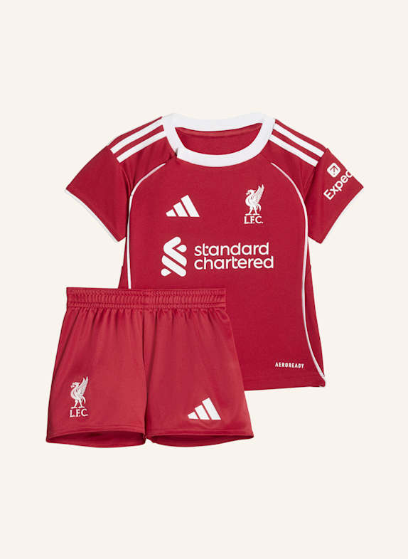 adidas FC LIVERPOOL 25/26 KIDS MINI-HEIMAUSRÜSTUNG ROT