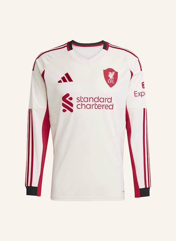 adidas FC LIVERPOOL 25/26 AUSWÄRTSTRIKOT, LANGÄRMLIG WEISS