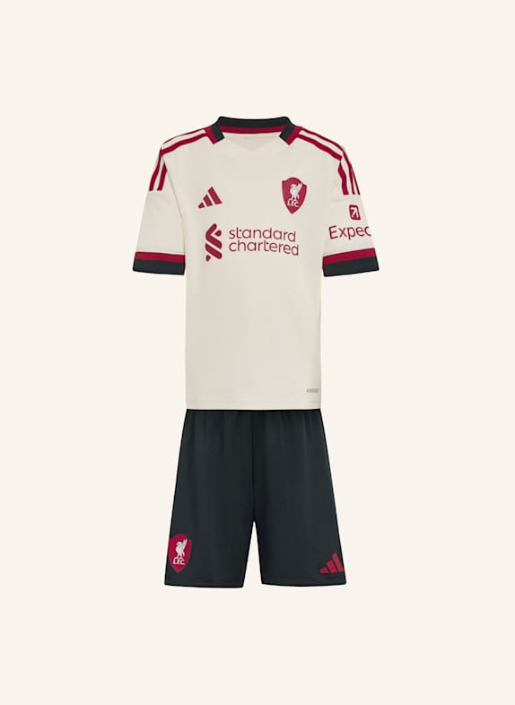 adidas LIVERPOOL FC 25/26 MINI-AUSWÄRTSAUSRÜSTUNG FÜR KINDER WEISS
