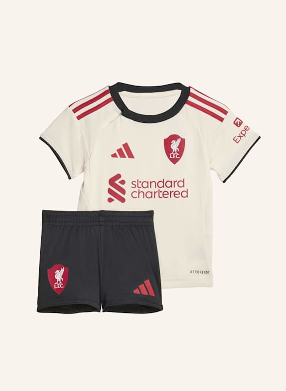 adidas LIVERPOOL FC 25/26 MINI-AUSWÄRTSAUSRÜSTUNG FÜR KINDER WEISS