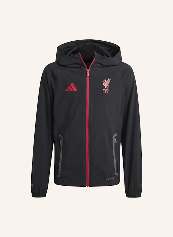 adidas LIVERPOOL FC TIRO 25 COMPETITION VIS TECH TRAVEL JACKE FÜR KINDER SCHWARZ/ ROT
