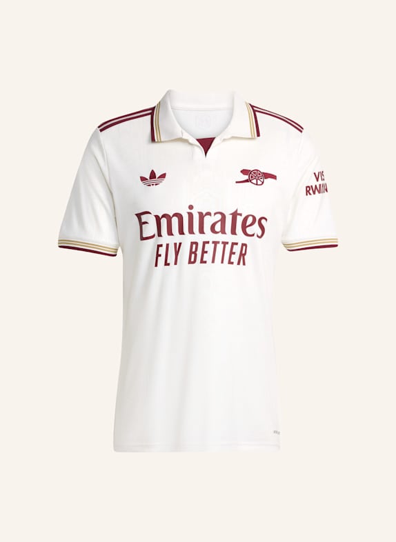 adidas FC ARSENAL 25/26 AUSWEICHTRIKOT WEISS/ ROT