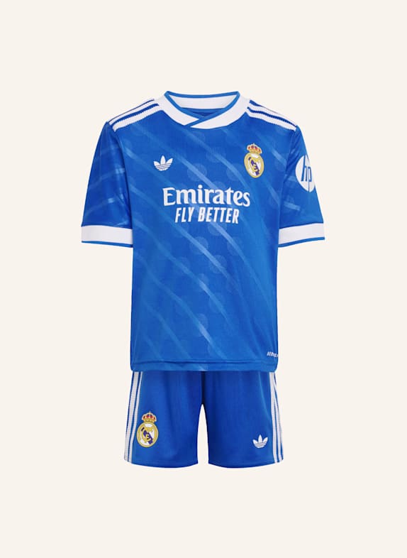 adidas REAL MADRID 25/26 AUSWEICHAUSRÜSTUNG FÜR KINDER BLAU
