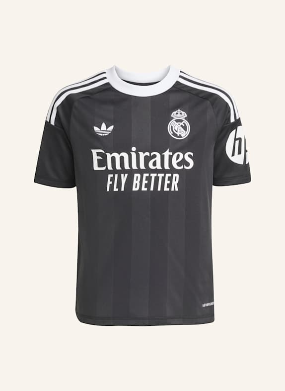 adidas REAL MADRID 25/26 TORWART-AUSWEICHTRIKOT FÜR KINDER SCHWARZ