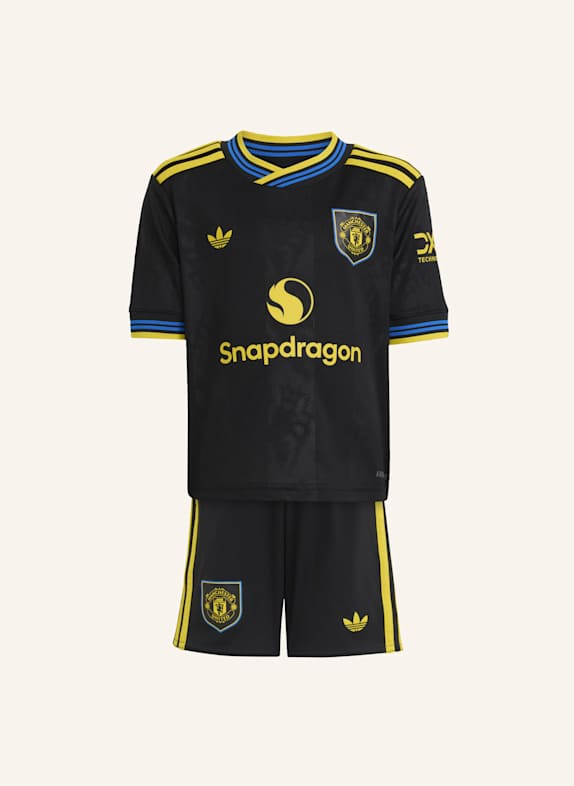 adidas MANCHESTER UNITED 25/26 AUSWEICHAUSRÜSTUNG FÜR KINDER SCHWARZ