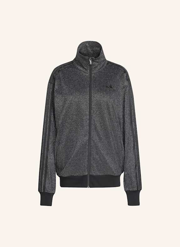 adidas Originals Sweatjacke FIREBIRD mit Glitzergarn SCHWARZ/ SILBER