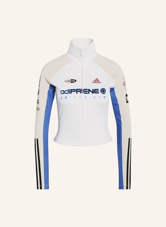 adidas Originals TEAMGEIST SLIM FULL ZIP OBERTEIL WEISS/ GRAU