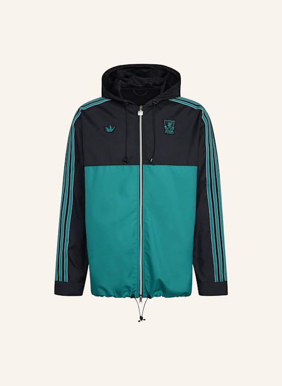 adidas Originals FC LIVERPOOL TERRACE ICONS PARKA SCHWARZ/ GRÜN
