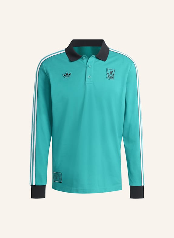 adidas Originals LIVERPOOL FC TERRACE ICONS LANGÄRMELIGES POLOSHIRT GRÜN