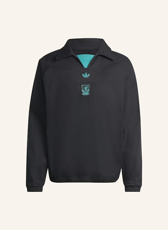 adidas Originals FC LIVERPOOL TERRACE ICONS TRAININGSPULLOVER SCHWARZ