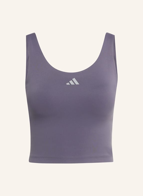 adidas 3-STREIFEN STUDIO ALL ME LIGHT SUPPORT TANK LILA