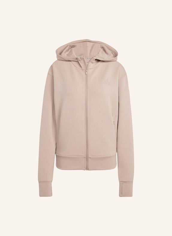 adidas DESIGNED 4 TRAINING KAPUZENJACKE BRAUN