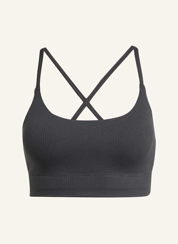 adidas ADIDAS ALL ME LIGHT SUPPORT RIB BRA LONGLINE SPORT-BH SCHWARZ